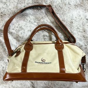 Canvas And Faux Leather Duffle